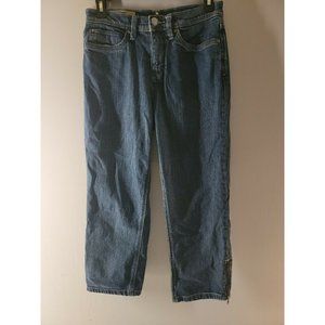 Tribal DeNime Women's Size 27 /4 Emma Stretch Easy Fit High Waist Capri med wash